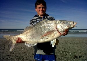 8 kg Steenbras gevang in Pearly Beach